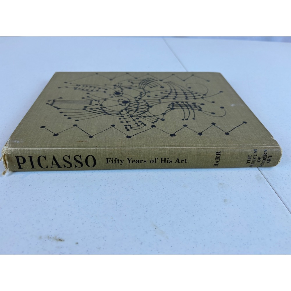 Picasso Fifty Years of His Art Alfred H Barr Jr MoMA Vintage Hardcover Book
